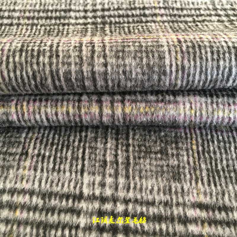 法蘭呢格子順法蘭呢順毛50%羊毛50%滌450克法蘭格順